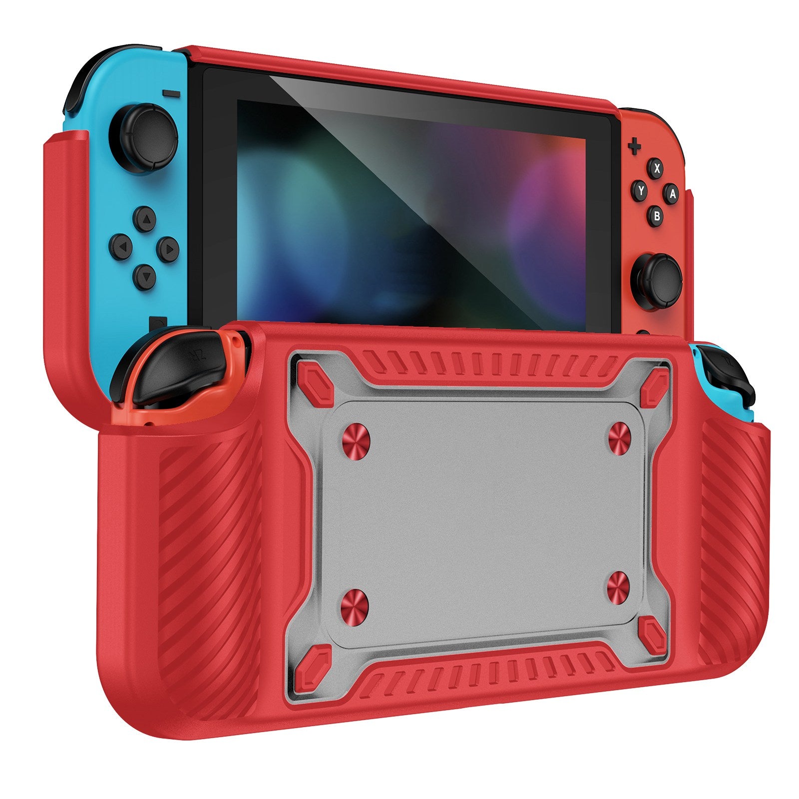 Shockproof Case Anti-Drop Cover for Nintendo Switch OLED Game Console Ergonomic Grip Protective Case (Type A) Shockproof Case Anti-Drop Cover for Nintendo Switch OLED Game Console Ergonomic Grip Protective Case (Type A)